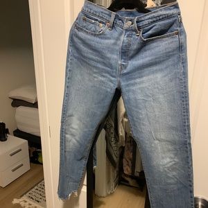 Levi’s 501 original fit cropped jeans